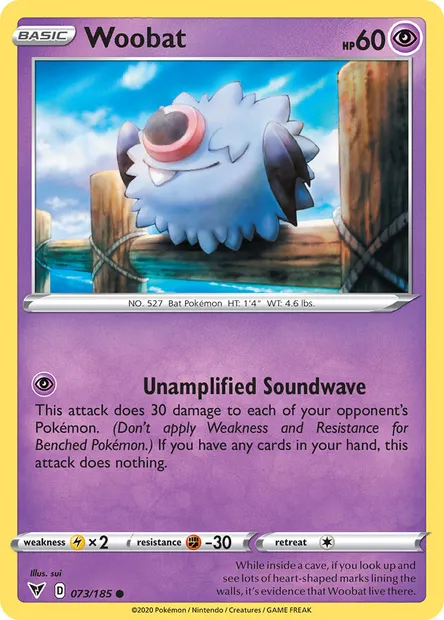 Woobat, Pokémon card VIV 73 — Vivid Voltage set