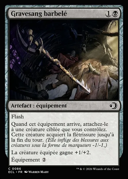 Gravesang barbelé, carte Magic ECL 86 — extension Lorwyn Eclipsed