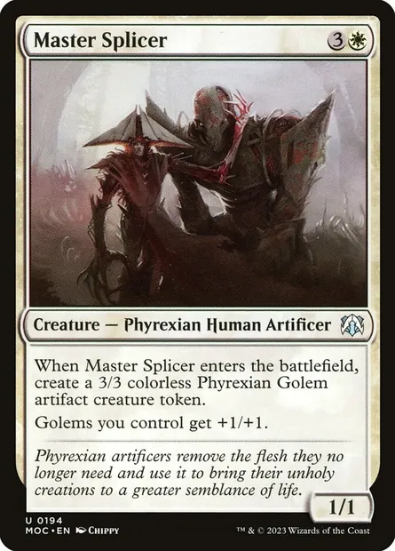 Master Splicer, Magic card MOC 194 — March of the Machine Commander set