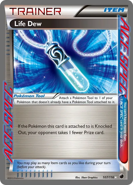 Life Dew, Pokémon card PLF 107 — Plasma Freeze set