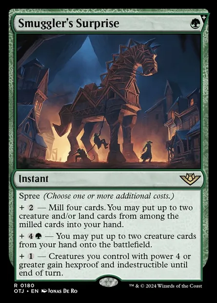 Smuggler's Surprise, Magic card OTJ 180 — Outlaws of Thunder Junction set