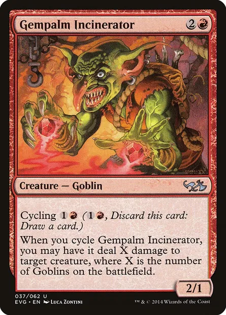 Gempalm Incinerator, Magic card EVG 37 — Duel Decks Anthology: Elves vs. Goblins set