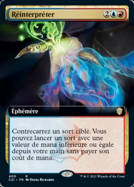 Réinterpréter, carte Magic C21 400 — extension Commander 2021