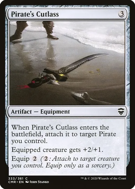 Pirate's Cutlass, Magic card CMR 333 — Commander Legends set