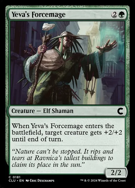 Yeva's Forcemage, Magic card CLU 181 — Ravnica: Clue Edition set