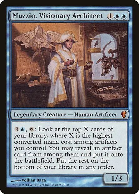 Muzzio, architecte visionnaire, carte Magic CNS 23 — extension Conspiration