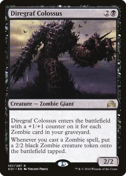 Diregraf Colossus, Magic card SOI 107 — Shadows over Innistrad set