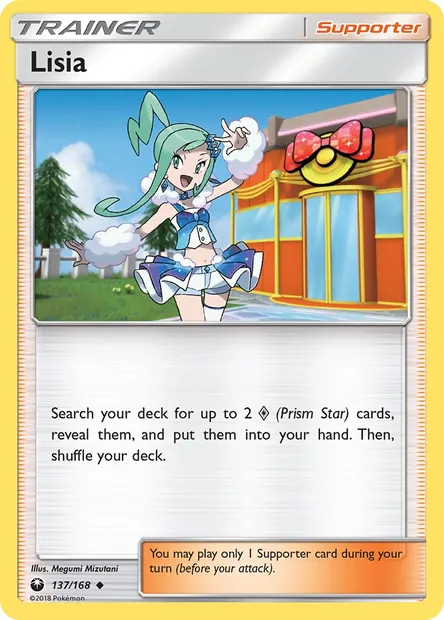 Lisia, Pokémon card CES 137 — Celestial Storm set