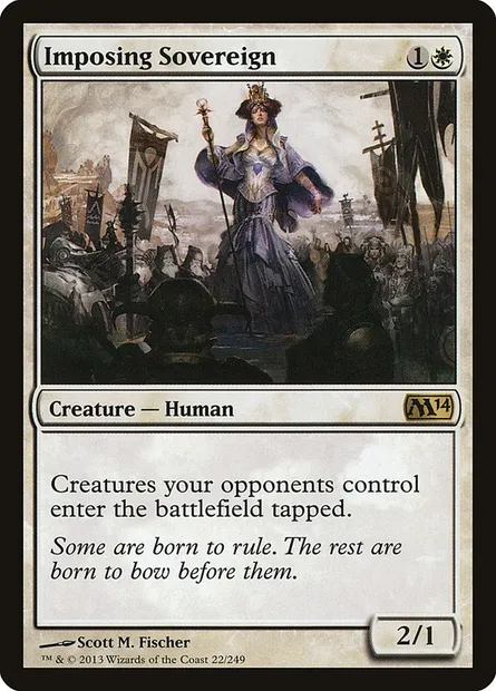 Imposing Sovereign, Magic card M14 22 — Magic 2014 set