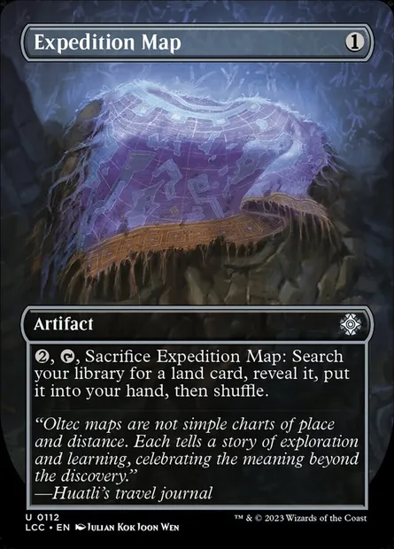 Expedition Map, Magic card LCC 112 — The Lost Caverns of Ixalan Commander set