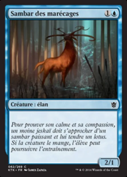Sambar des marécages, carte Magic KTK 62 — extension Les Khans de Tarkir