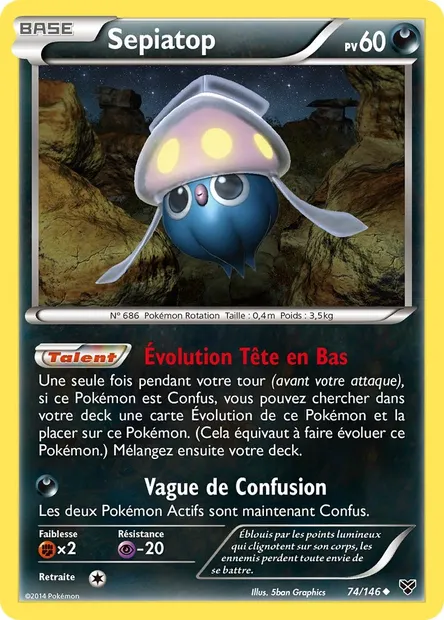 Sepiatop, carte Pokémon XY 74 — extension XY