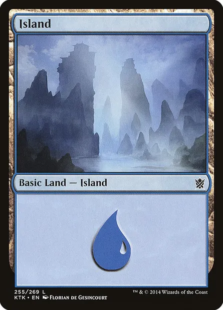 Island, Magic card KTK 255 — Khans of Tarkir set