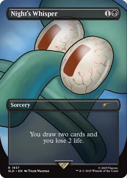 Night's Whisper, Magic card SLD 1937 — Secret Lair Drop set