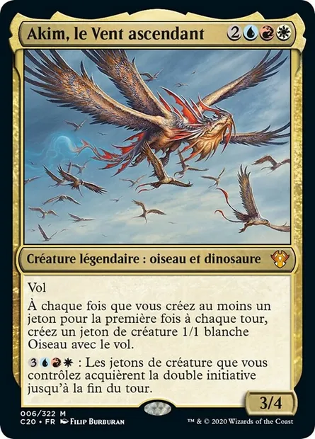 Akim, le Vent ascendant, carte Magic C20 6 — extension Commander 2020