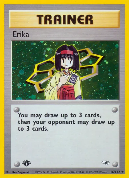 Erika, carte Pokémon GH 16 — extension Gym Heroes