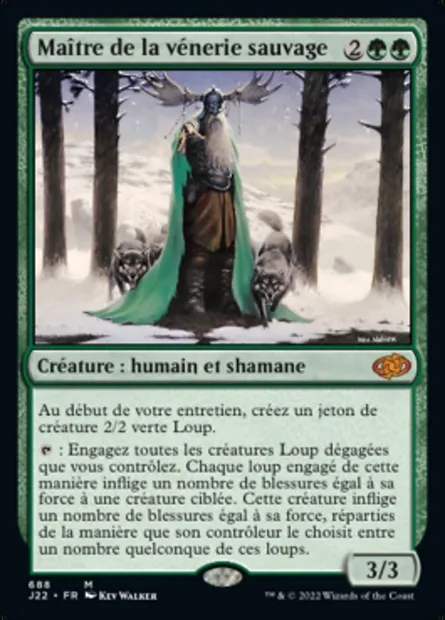 Maître de la vénerie sauvage, carte Magic J22 688 — extension Jumpstart 2022