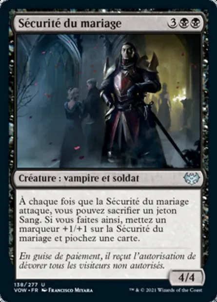 Sécurité du mariage, carte Magic VOW 138 — extension Innistrad : noce écarlate