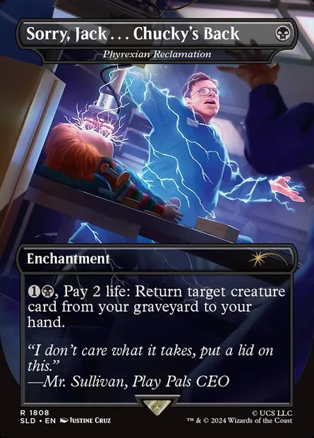 Défrichement phyrexian, carte Magic SLD 1808 — extension Secret Lair Drop