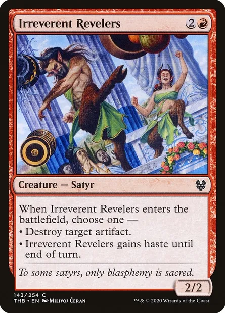 Irreverent Revelers, Magic card THB 143 — Theros Beyond Death set