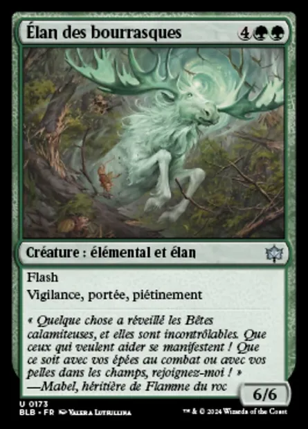Élan des bourrasques, carte Magic BLB 173 — extension Bloomburrow