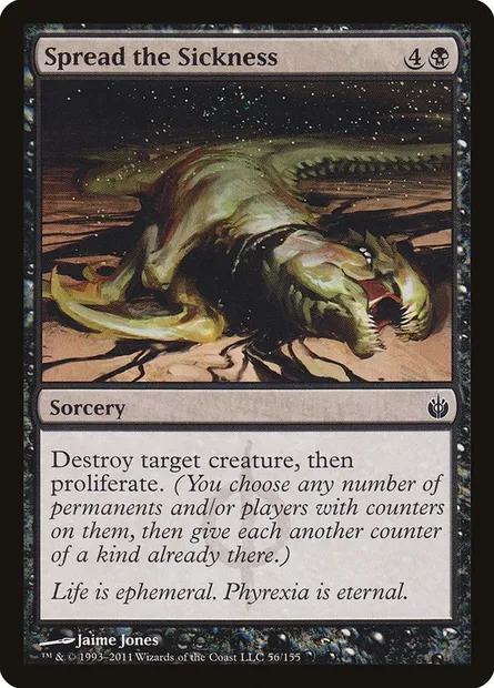 Spread the Sickness, Magic card MBS 56 — Mirrodin Besieged set