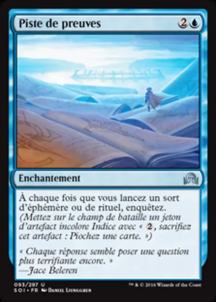 Piste de preuves, carte Magic SOI 93 — extension Ténèbres sur Innistrad