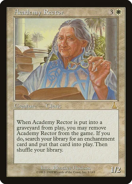 Recteur de l'Académie, carte Magic UDS 1 — extension Destinée d'Urza