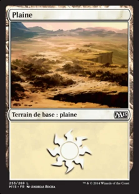 Plaine, carte Magic M15 253 — extension Magic 2015