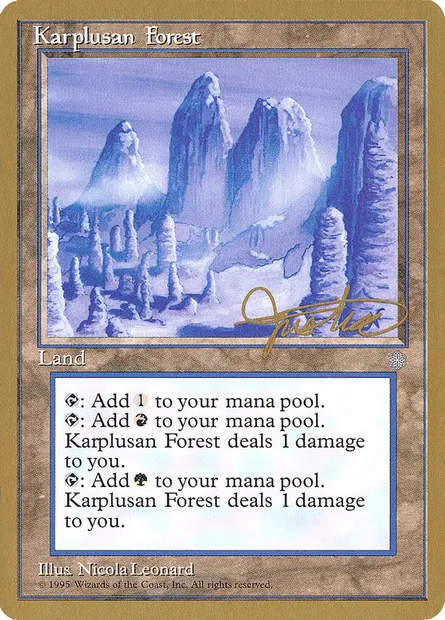 Karplusan Forest, Magic card PTC mj356 — Pro Tour Collector Set set