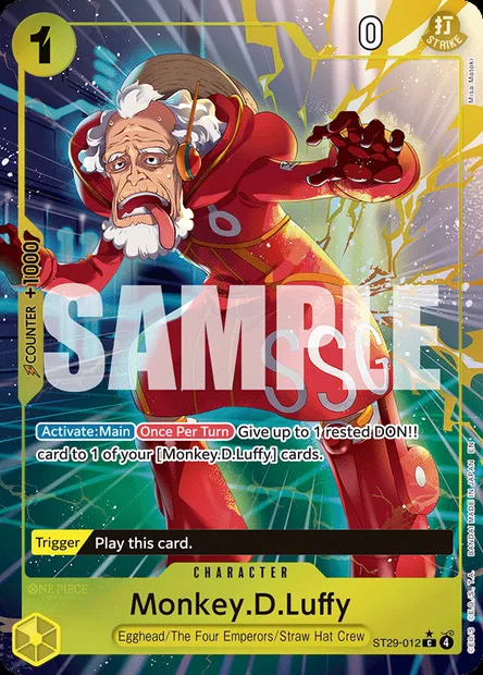 Monkey.D.Luffy, One Piece card ST29-012 — Egghead set