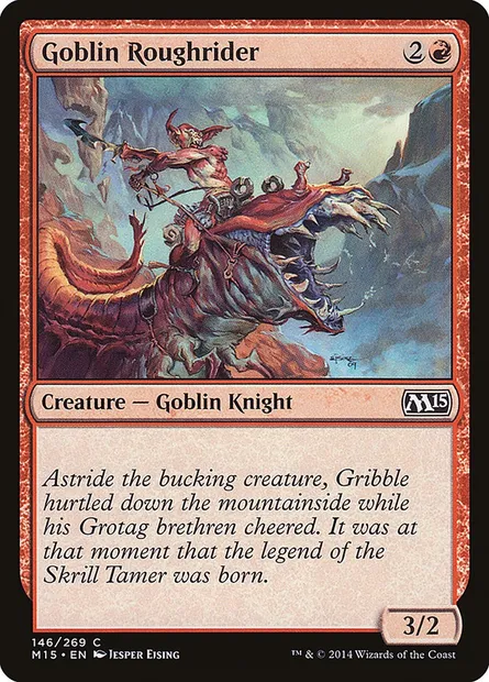 Goblin Roughrider, Magic card M15 146 — Magic 2015 set