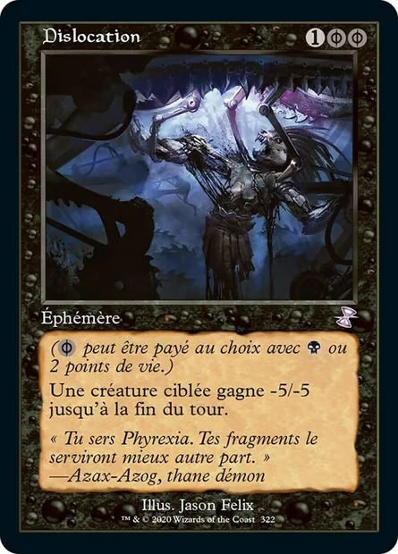 Dislocation, carte Magic TSR 322 — extension Spirale Temporelle Remastered