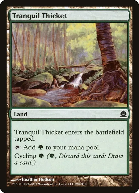 Tranquil Thicket, Magic card CMD 292 — Commander 2011 set