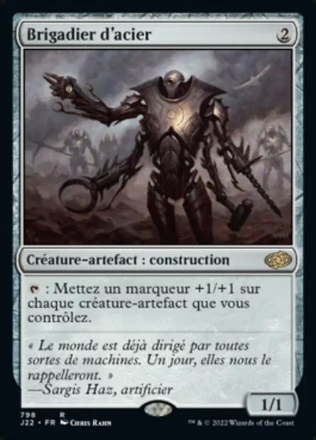 Brigadier d'acier, carte Magic J22 798 — extension Jumpstart 2022