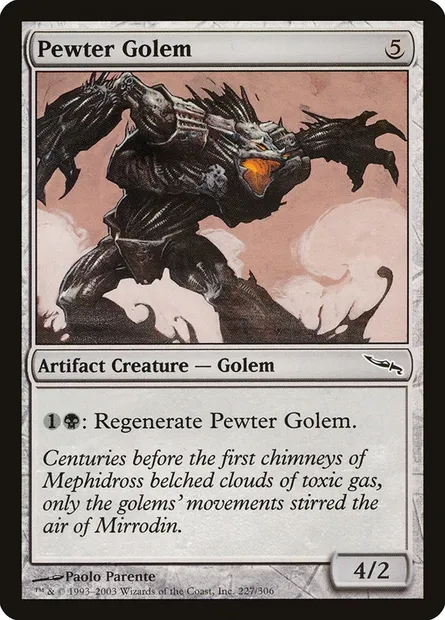Golem d'étain, carte Magic MRD 227 — extension Mirrodin