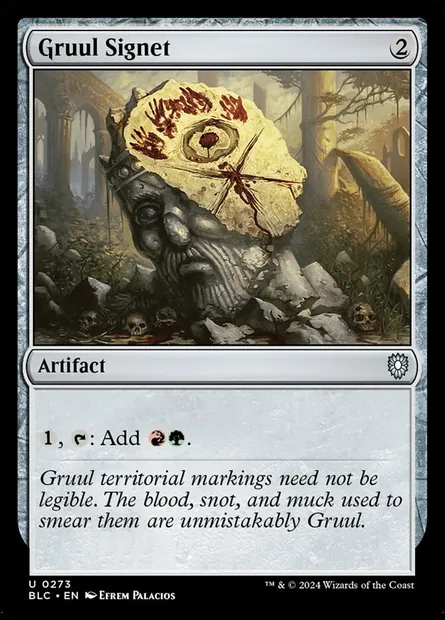 Gruul Signet, Magic card BLC 273 — Bloomburrow Commander set