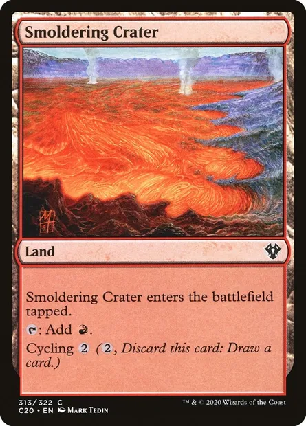 Smoldering Crater, Magic card C20 313 — Commander 2020 set