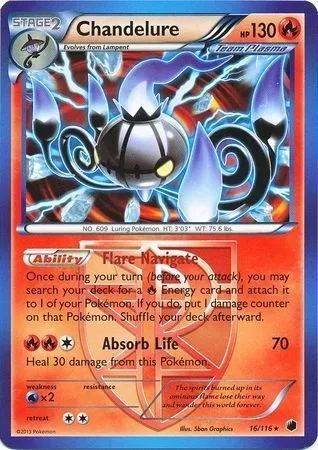 Chandelure, Pokémon card TDX 016-6 — Theme Deck & Blisters Exclusives set