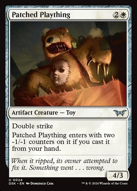 Patched Plaything, Magic card DSK 24 — Duskmourn: House of Horror set