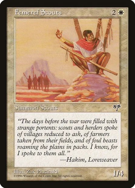 Eclaireurs fémeirefs, carte Magic MIR 19 — extension Mirage