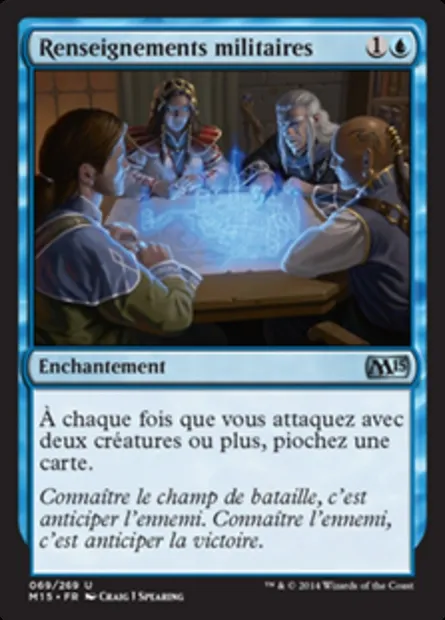 Renseignements militaires, carte Magic M15 69 — extension Magic 2015