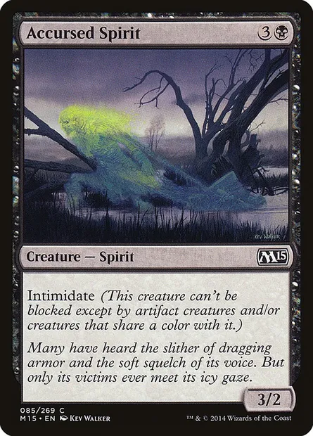 Accursed Spirit, Magic card M15 85 — Magic 2015 set