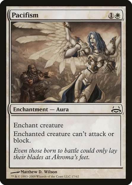 Pacifisme, carte Magic DDC 17 — extension Duel Decks: Divine vs. Demonic