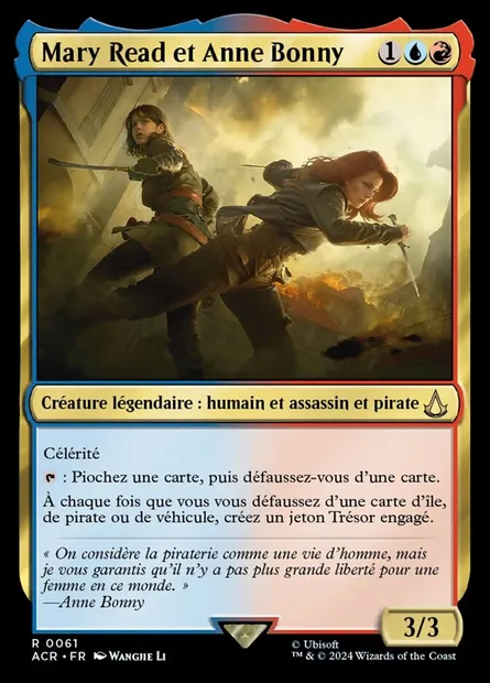 Mary Read et Anne Bonny, carte Magic ACR 61 — extension Assassin's Creed