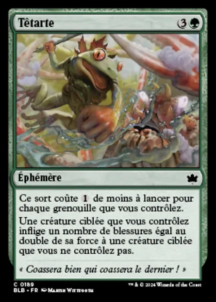 Têtarte, carte Magic BLB 189 — extension Bloomburrow
