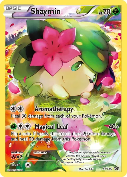 Shaymin, Pokémon card XY 115 — XY Black Star Promos set
