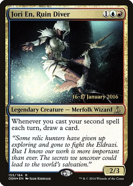 Jori En, Ruin Diver, Magic card POGW 155s — Oath of the Gatewatch Promos set