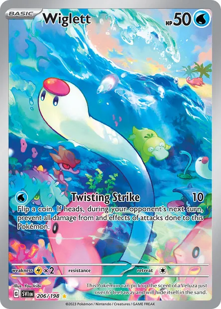 Wiglett, Pokémon card SVI 206 — Scarlet & Violet set