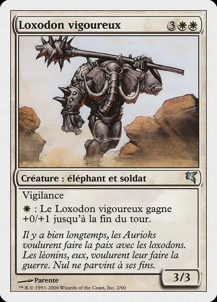 Loxodon vigoureux, carte Magic PSAL G2 — extension Salvat 2005